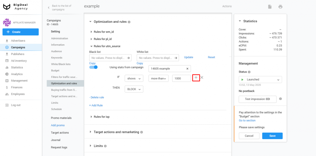 How to set up Automated Rules in Campaign