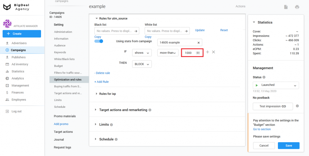 How to set up Automated Rules in Campaign