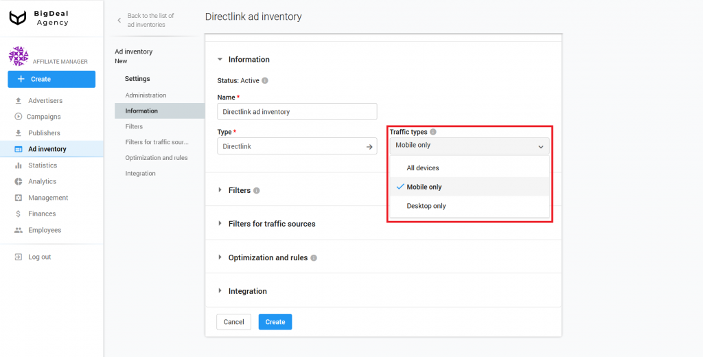 Directlink creation and Integration Guide for Publishers