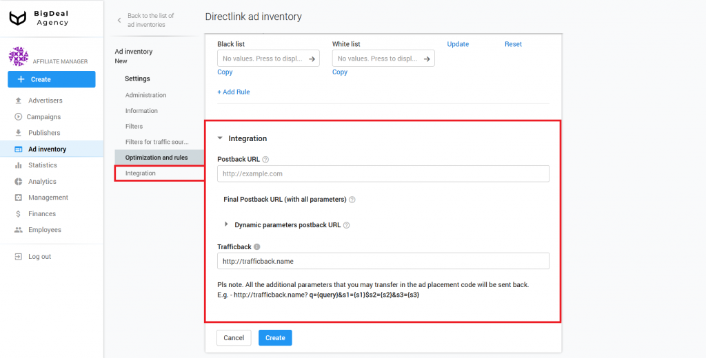 Directlink creation and Integration Guide for Publishers