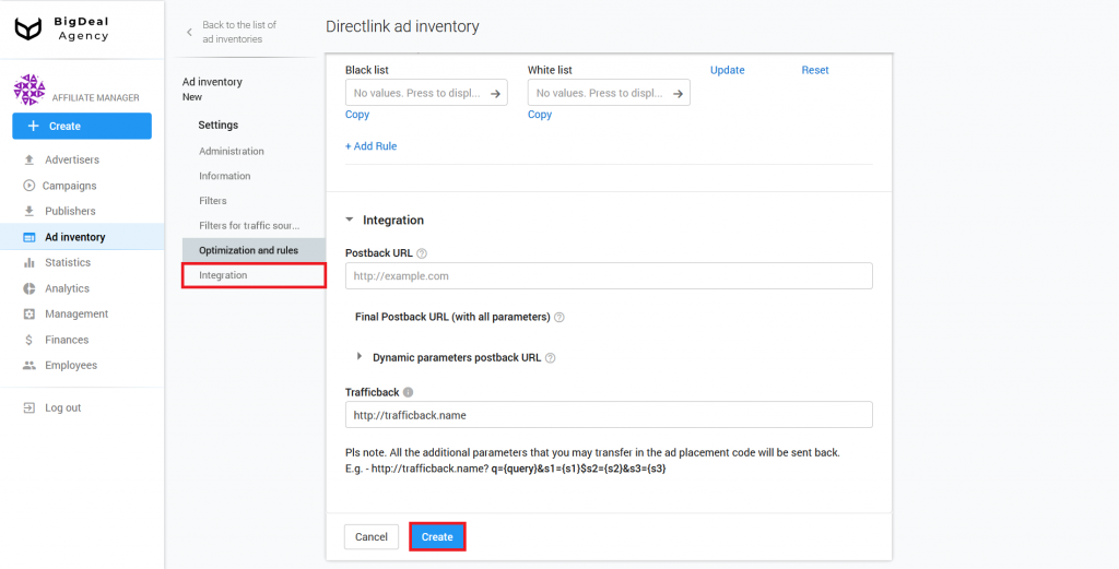 Directlink creation and Integration Guide for Publishers