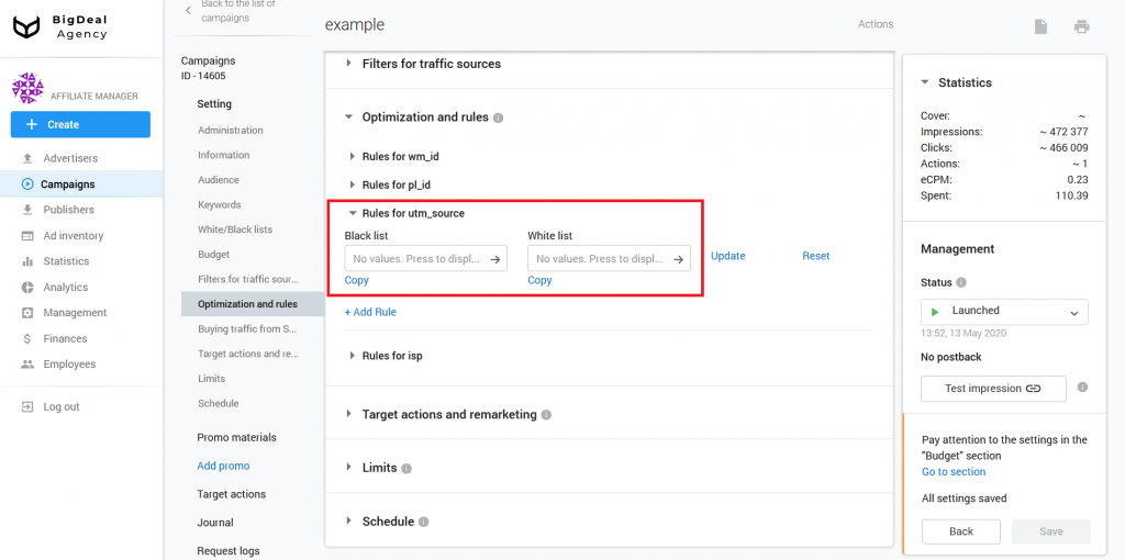 How to set up Automated Rules in Campaign