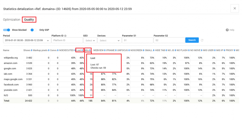 Setup JSTDS Filters in Campaigns