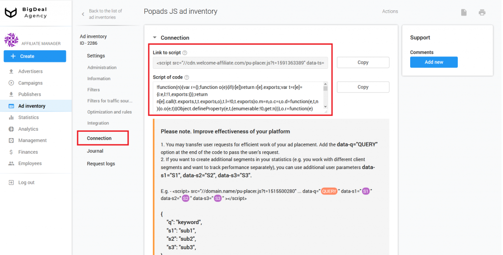 Popads JS Creation and Integration Guide for Publishers