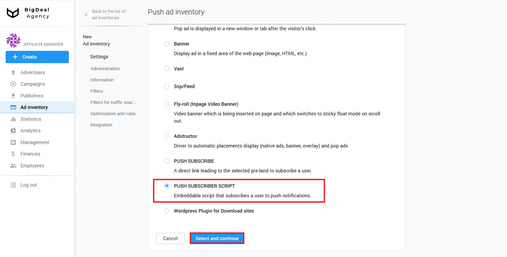 Push Subscriber Script Creation and Integration Guide for Publishers