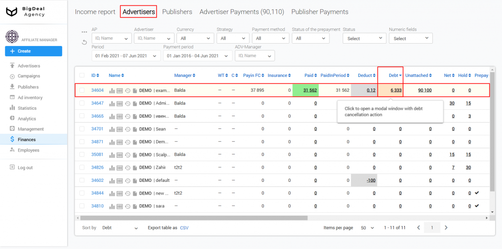 Confirmation of Payments by Advertisers and Publishers
