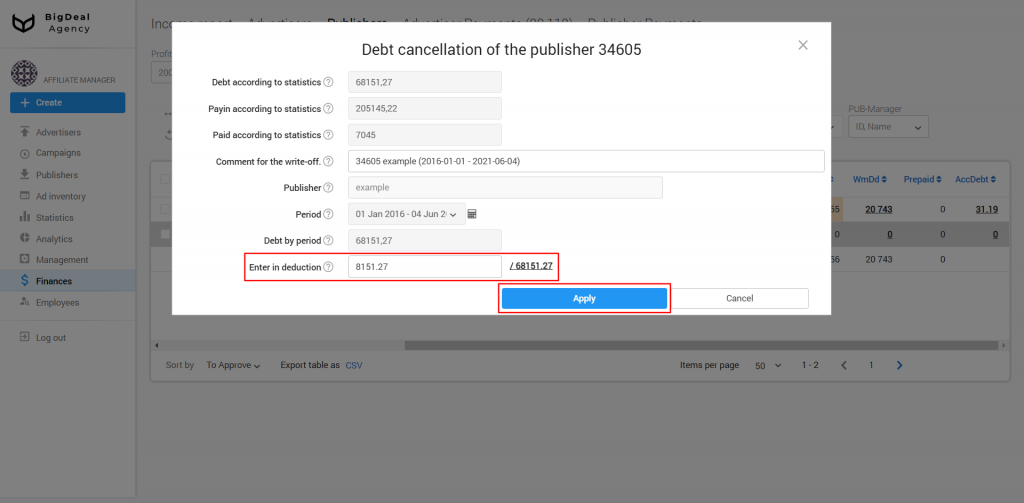 Confirmation of Payments by Advertisers and Publishers